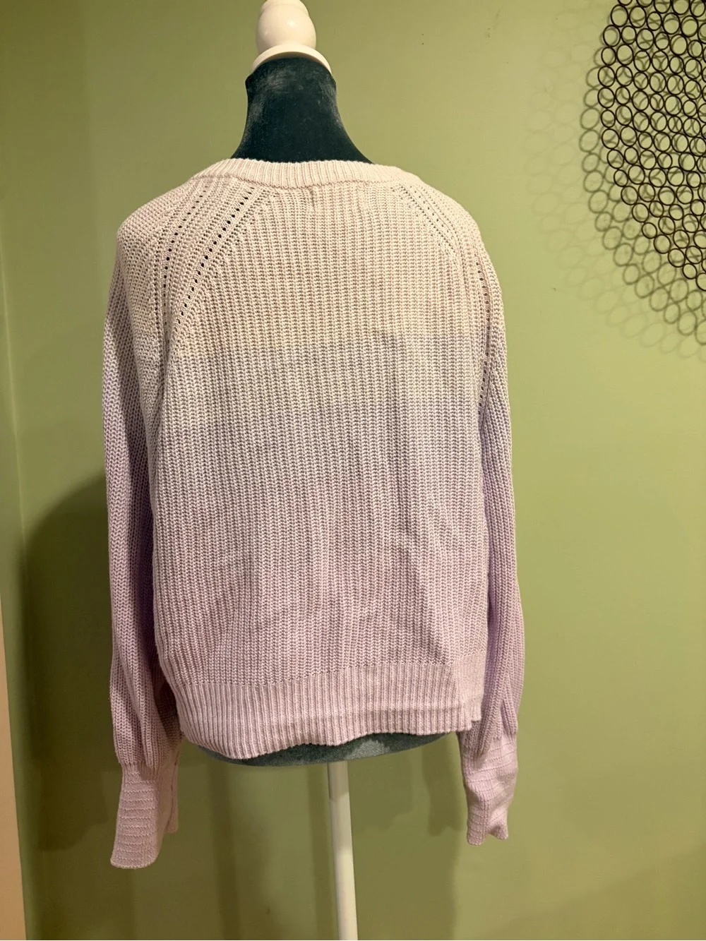 Universal Thread Lavender Chunky Knit Button Cardigan Sweater Size L